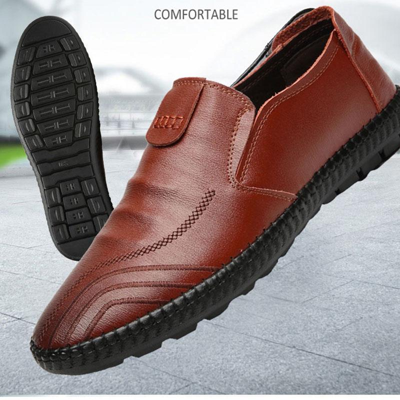 Leather Shoes Non-slip Waterproof Oil-proof Shoes Black Working Men's Leather Shoes