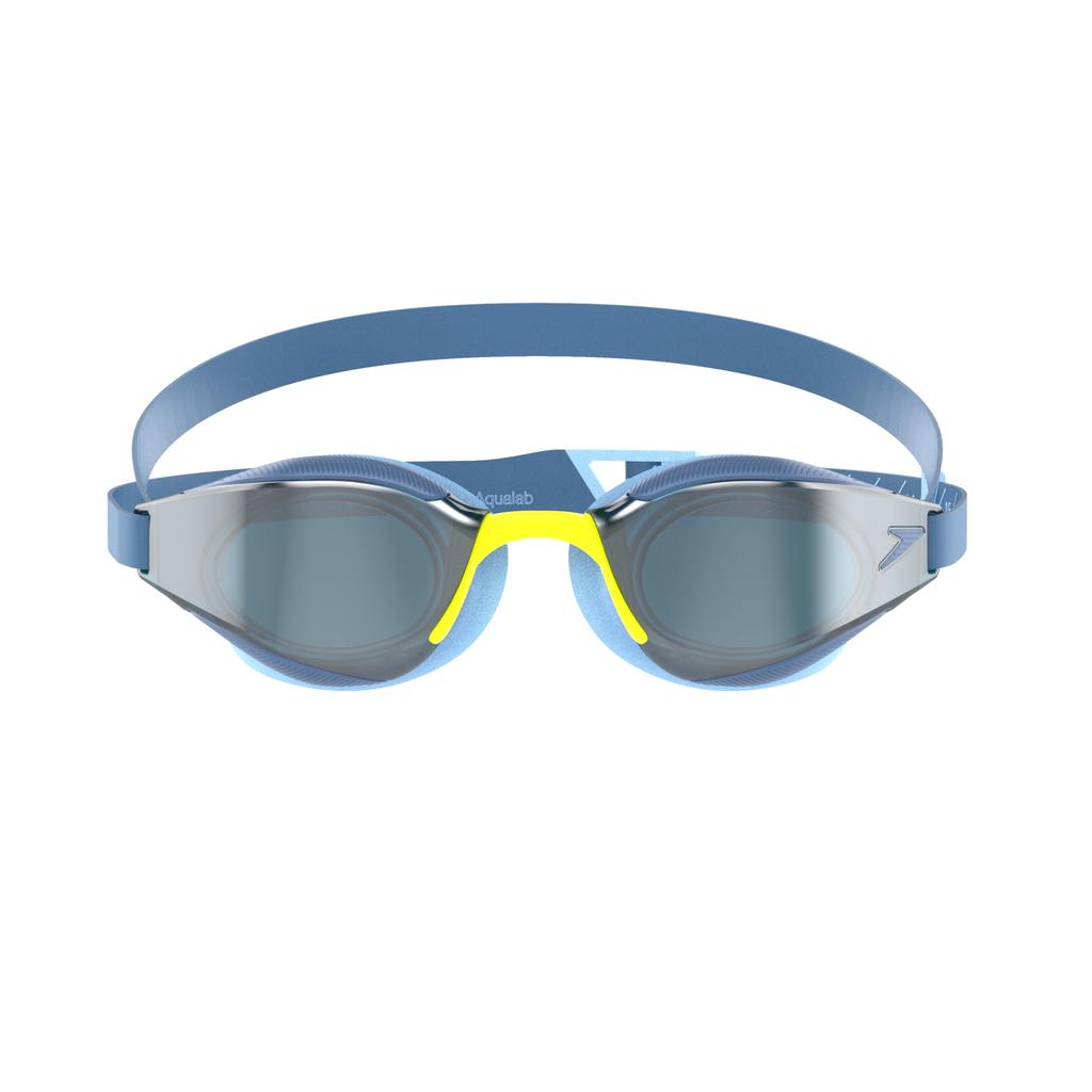 Speedo Fastskin Hyper Elite Mirror Goggles, Unisex, Gloves, Navy/Silver