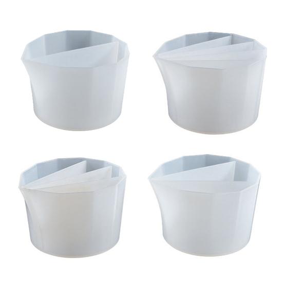 Wielokanałowy kubek dzielony do malowania metodą wylewania Wielokrotnego użytku kubek do mieszania żywicy Silikonowy kubek dzielony do fluid artu do farb akrylowych Żywicy epoksydowej Akcesoria do rysowania