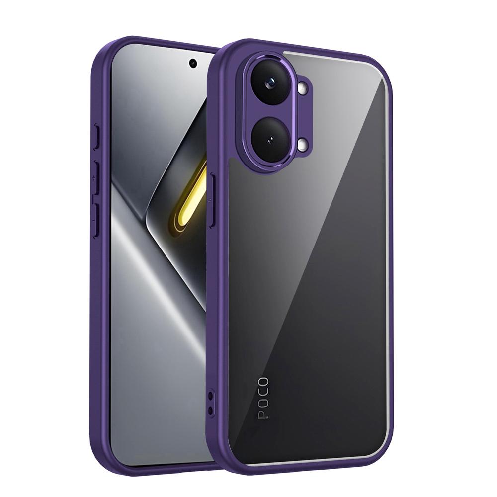 KEYSION Transparent Case for Xiaomi POCO X8 Pro Max Soft Silicone+PC HD Clear Simple Shockproof Phone Back Cover for POCO X8 Pro