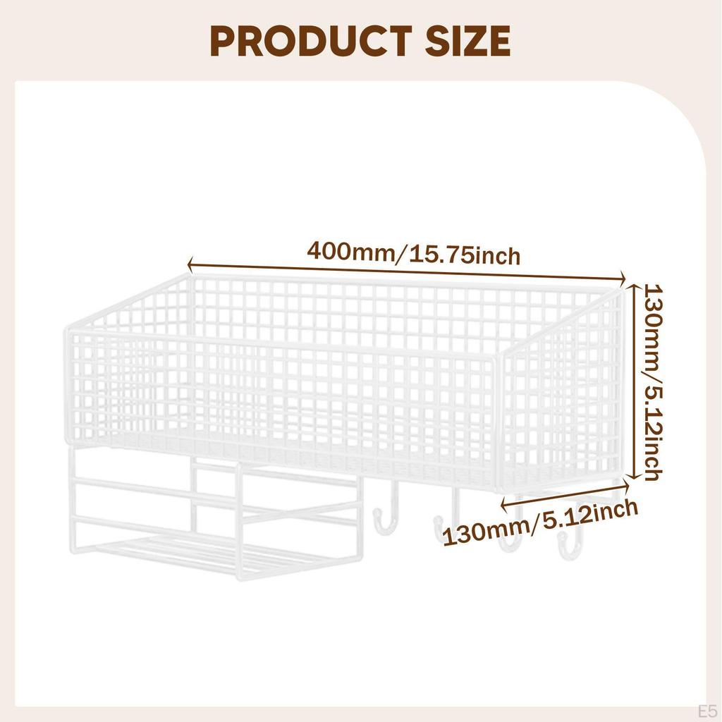 Hängekorb Wand Obst Gemüse Organizer Metall Lagerregal für Küche Zuhause Badezimmer Wäsche