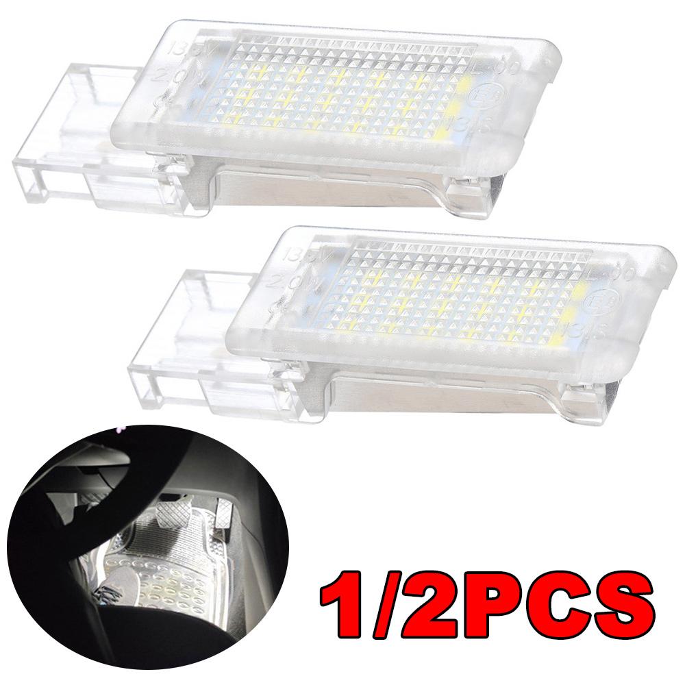 1/2PCS LED Luggage Compartment Trunk Boot Lights for VOLKSWAGEN B5/B6/CC Seat Lamp Footwell Lamp for VW Golf MK5 MK6 MK7