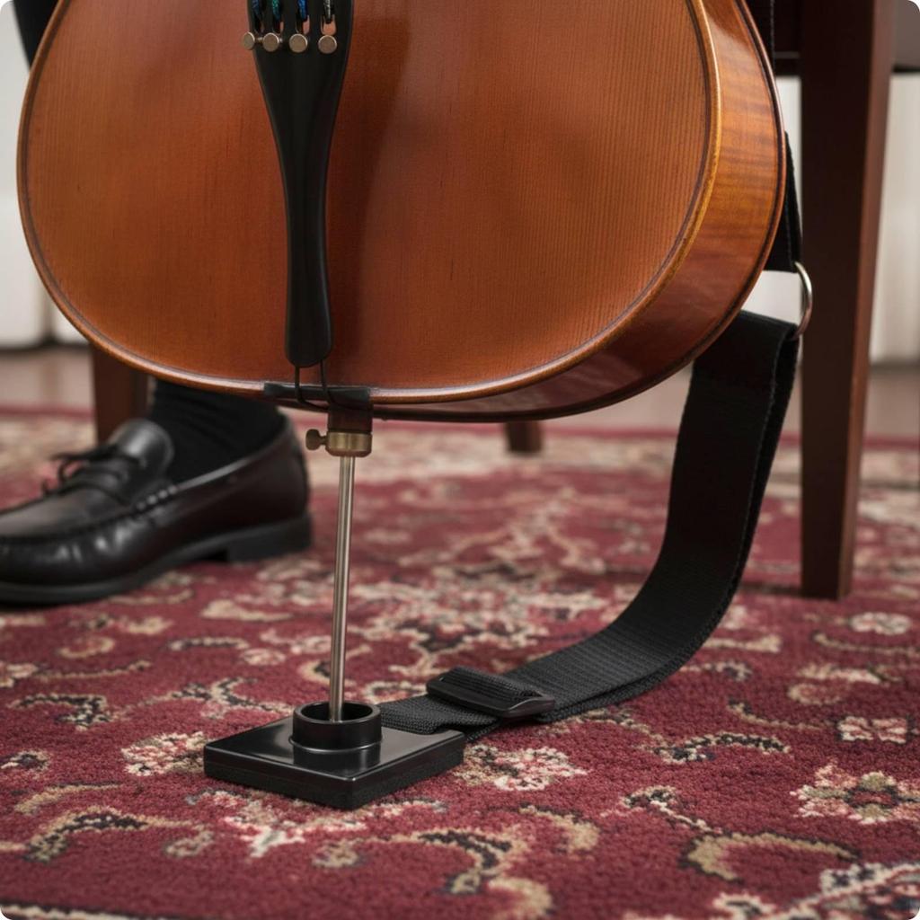Cello Anti-Slip Pad Sponge Base Stop Stable Grip for Cellists