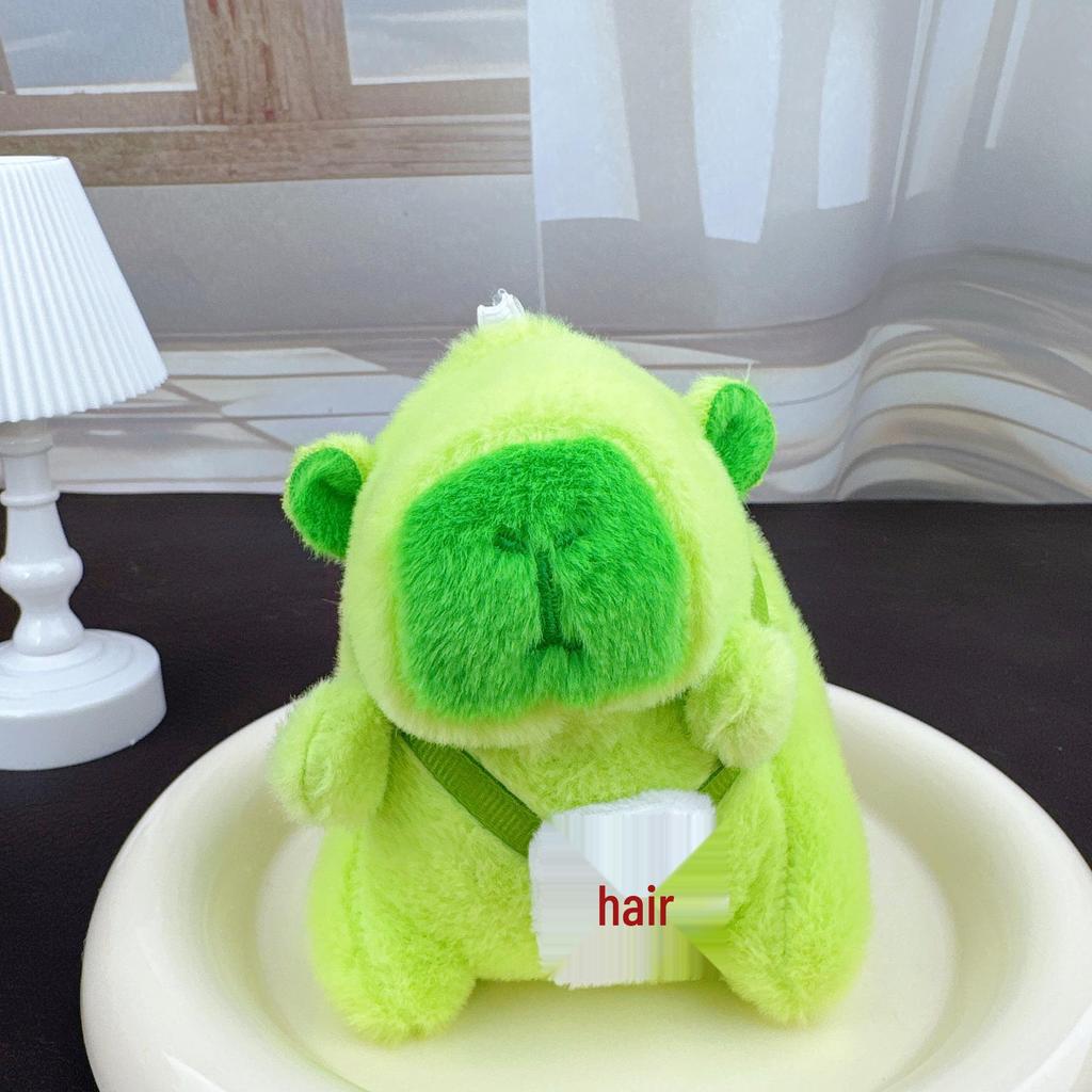 Colgante de Capibara Muñeco de Peluche Llavero para Mochila - Amuleto para Bolso de Venta Caliente de Celebridad de Internet