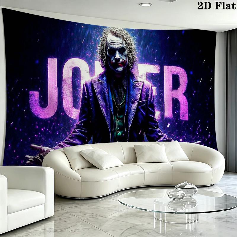 Clown joker Wall Tapestry Aesthetic Wall Hanging Printed Fabric Blanket Decorative Tapestries for Bedroom Living Room Home Decor