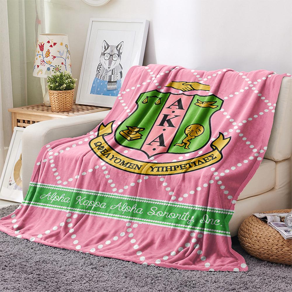 1PC AKA Print Flannel Blanket, High quality All Seasons, Home Decor, Warmth and Comfort, Perfect for Christmas Gifts