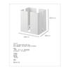 News Rack Tower with Casters Black Newspaper Magazine Storage Newspaper Stocker Yamazaki Jitsugyo Stylish Scandinavian Simple