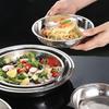 Abay 304 Stainless Steel Round Serving Plates Set