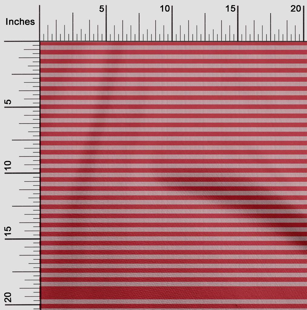 oneOone Cotton Flex Fuschia Pink Fabric Stripes Diy Clothing Quilting Fabric Print Fabric By Yard 40 Inch