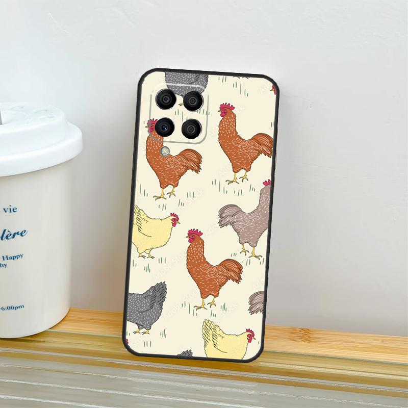Chicken Pattern Case For Samsung Galaxy M21 M31 M11 M13 M54 M34 M14 M56 M36 M16 M53 M32 M52 M35 M55 M15 M06