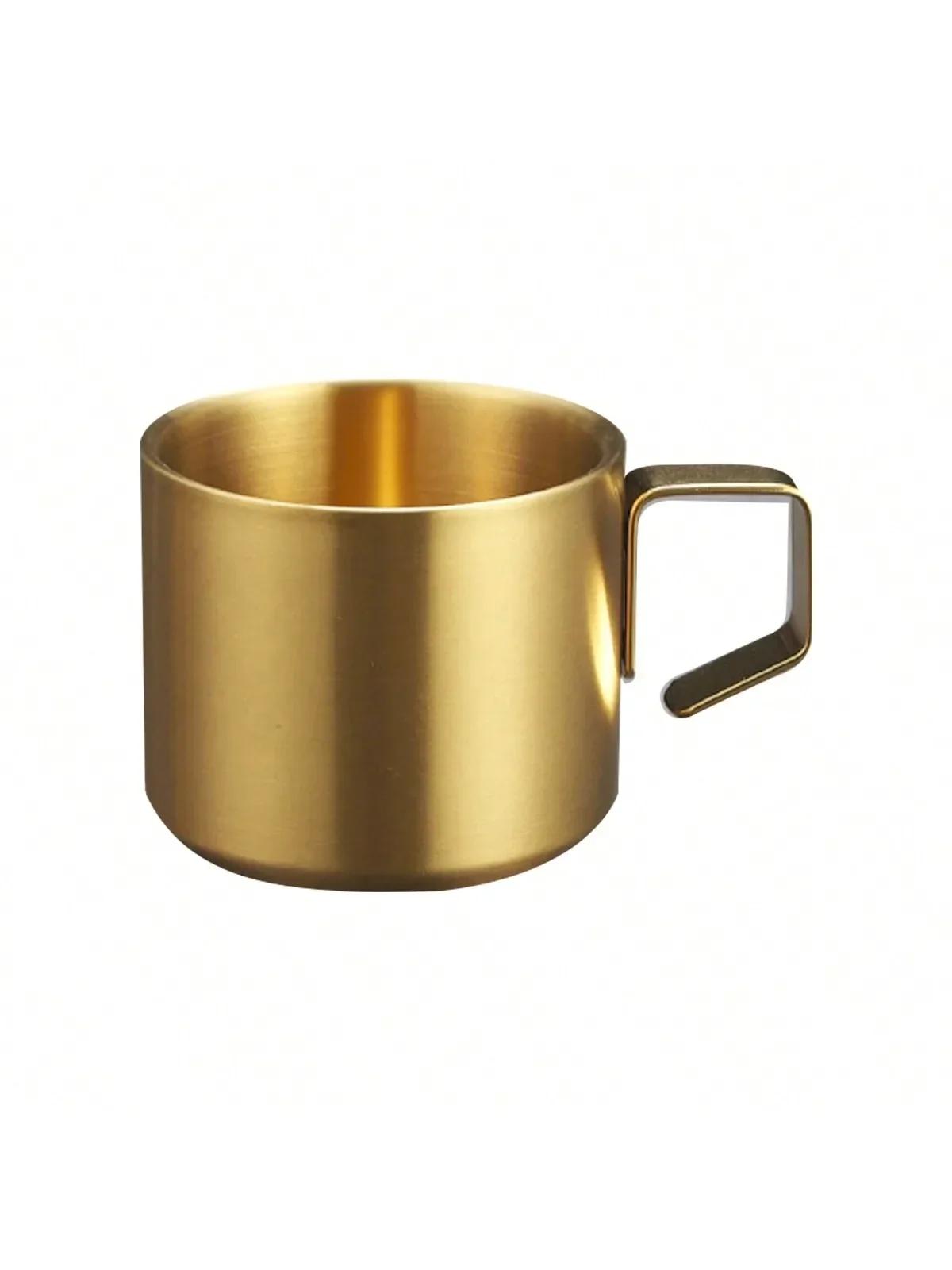 

304 Stainless Steel Coffee Cup Mugs Coffee Cups with Handle, Camping Travel Double Wall Insulated Mug for Tea, Juice, Milk,Beer