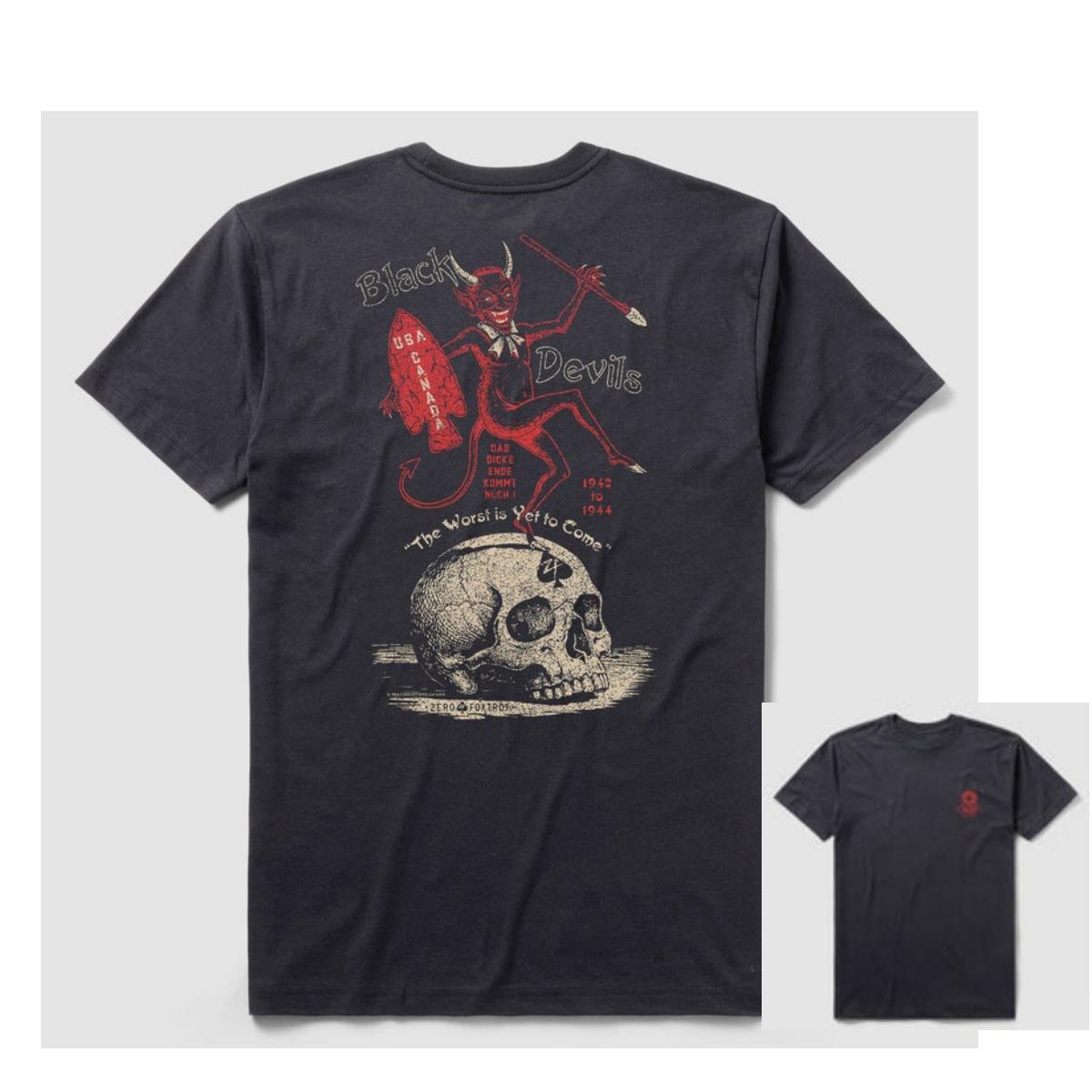 Black Devils Military Training Tactical Casual Tshirt Mens and Womens Luxury Brand Top M