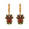 European & American Reindeer Christmas Tree Pendant Cute Alloy Bell Sock Ear Cuffs for Women