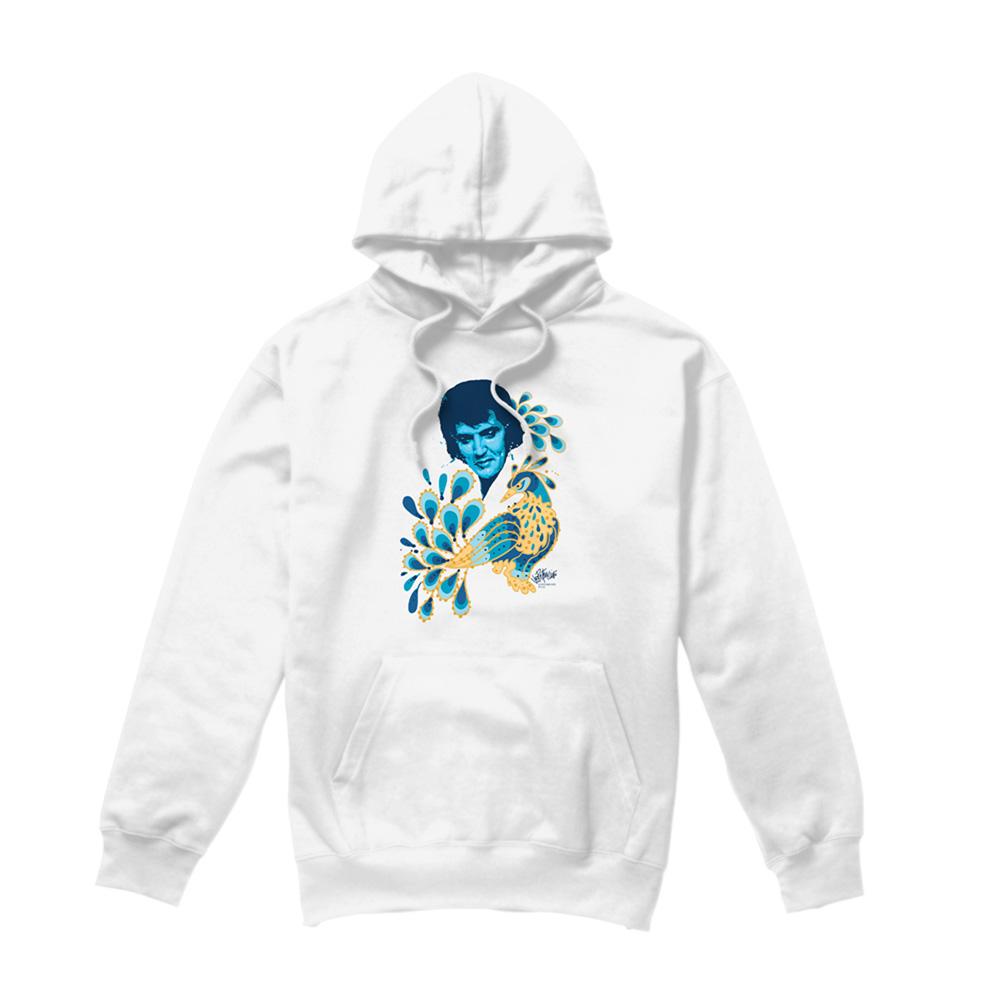 Elvis Presley Unisex Adult Peacock Hoodie
