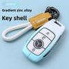 TXF4   Golden TPU Car Key Case Cover For Mercedes Benz E S G Class GLC CLE CLA GLB GLS W177 W205 W213 W222 X167 AMG E200 E260 Shell Fob