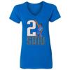 Shai-Inspired Basketball Design - Oklahoma Fans Ladies' V-Neck Tshirt Unisex T-Shirt