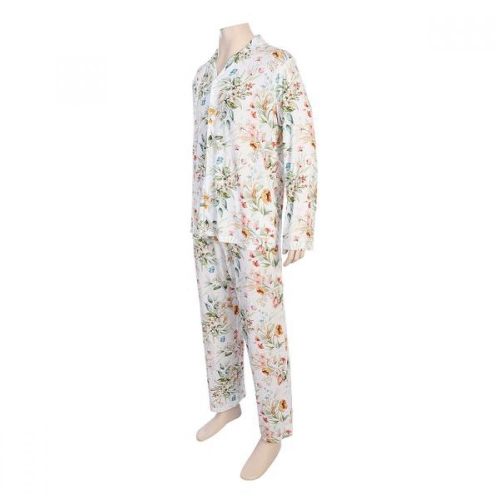Barbara Men S Imported Knit Flower Print Pajama 9 Part Amp4636b