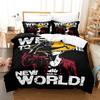 Bedding Three-Piece Set 3D Digital Printing Cartoon One Piece Luffy Series Polyester Abrasive Quilt Cover