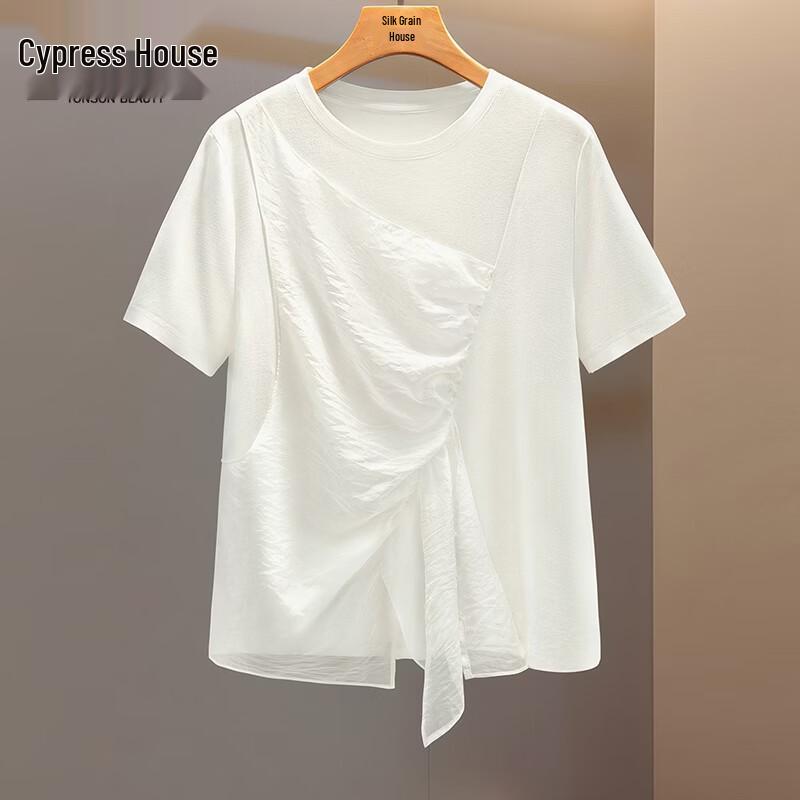 Women s Lyocell Blend Loose Fit Round Neck Short Sleeve T-Shirt XL