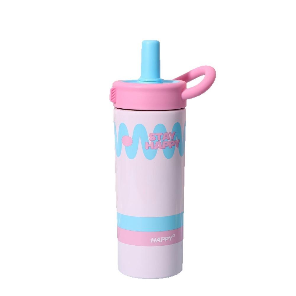 Leak-Proof Straw Cup Dopamine Vacuum Flask Portable Stainless Steel Insulated Cup  Travel