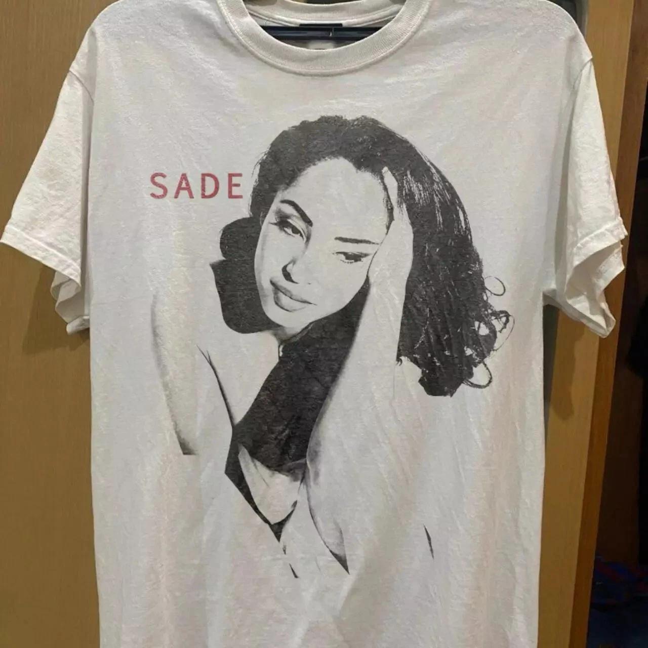 GUOYAN TOP American Retro Style Sade Album Basic Style Graphic White T-shirt Summer New Men and Women Streetwear 4XL