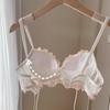 Japanese Sweet Teenage Girl Lolita Court Lace Bra Small Bust Push-Up Wire-Free Underwear