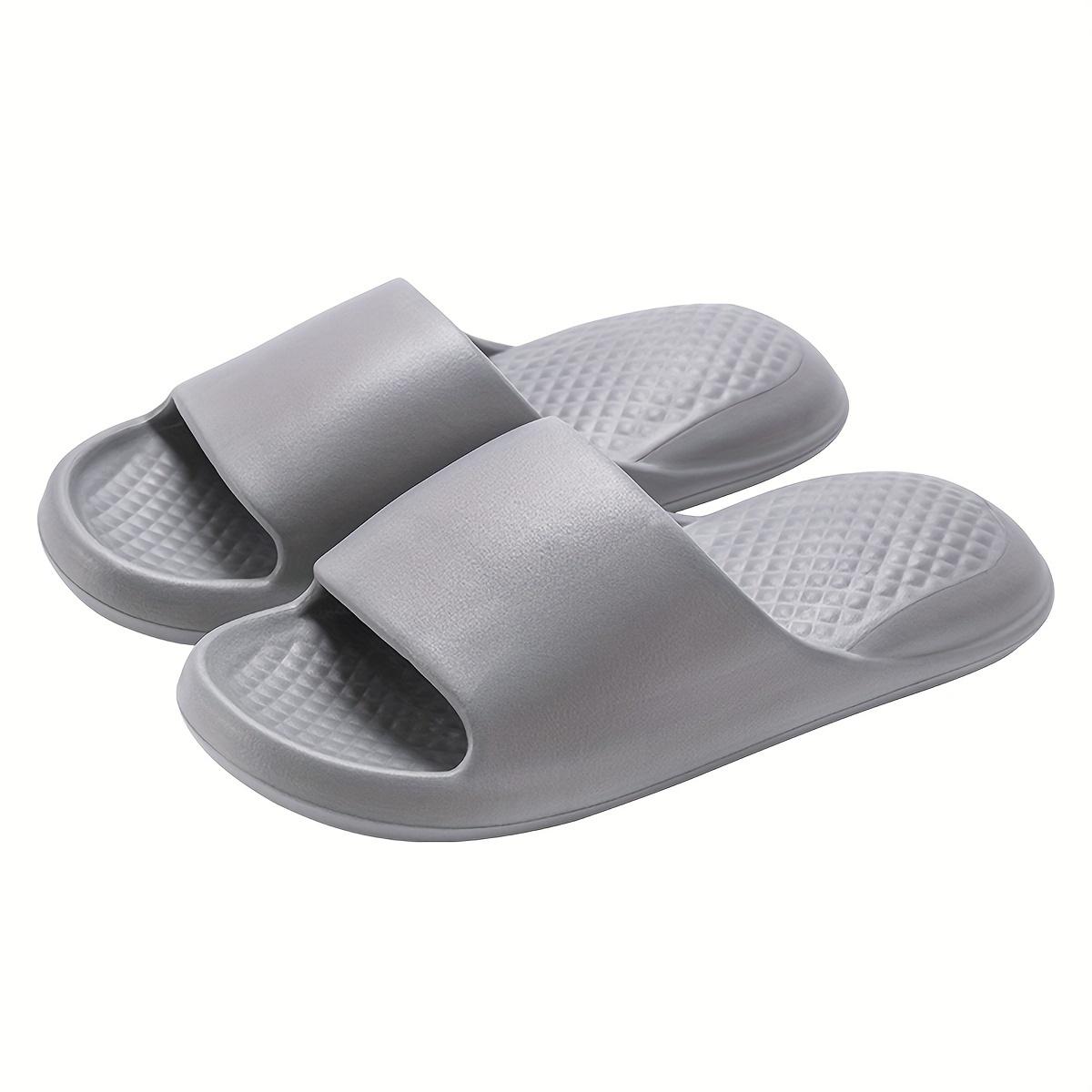 

Однотонні Унісекс Зручні Мінімалістичні Креативні Тиснені Подушки Літні Жіночі Шльопанці М яка ЕВА Універсальні Парні Для Вулиці Пляжу Ходьби Купання 44-45 сірий