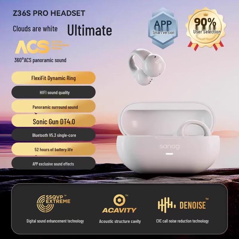 Saina Z36SPRO Ear-Clip True Wireless Sports Bluetooth Headset