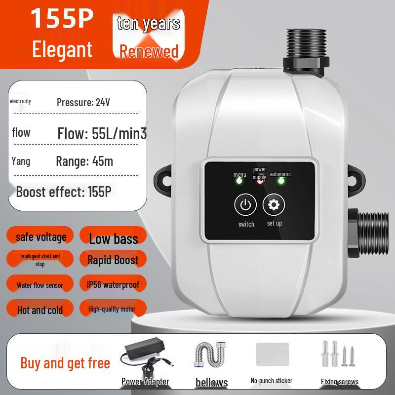 24V Automatische Hausdruckerhöhungspumpe für Warmwasserbereiter & Duschen