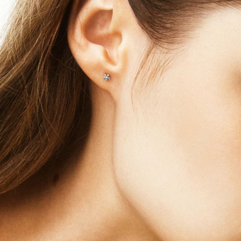 LUNNE 14k Turkish Blossom Mini Piercing (Aur de 14k) #LFPI18