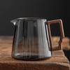 Thickened Glass Tea Pitcher with Wooden Handle