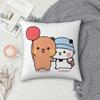 Bear And Panda Bubu Dudu Balloon Pillowcase Polyester Creative Zip Decor Home Cushion Cover