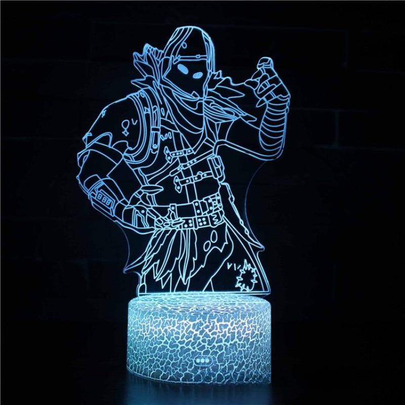 Fortnite 3D Anime Lampe Aktivität Cosplay Muster LED Nachtlicht Gamer Dekoration Niedlich und Charmant Tischlampe Anime Zimmerdekoration Geschenk Spielzeug