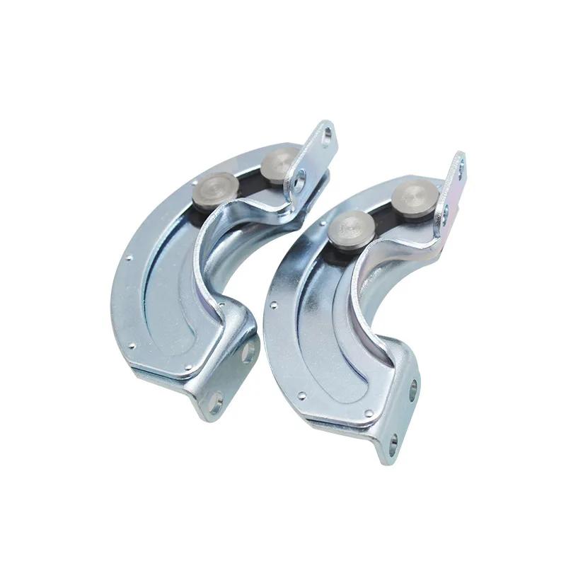 2pcs Hidden Sliding Hinges 90 Degree Limit Hinge Industrial Equipment Door Carbon Steel Hinge Arc Slide Locks Furniture Hardware