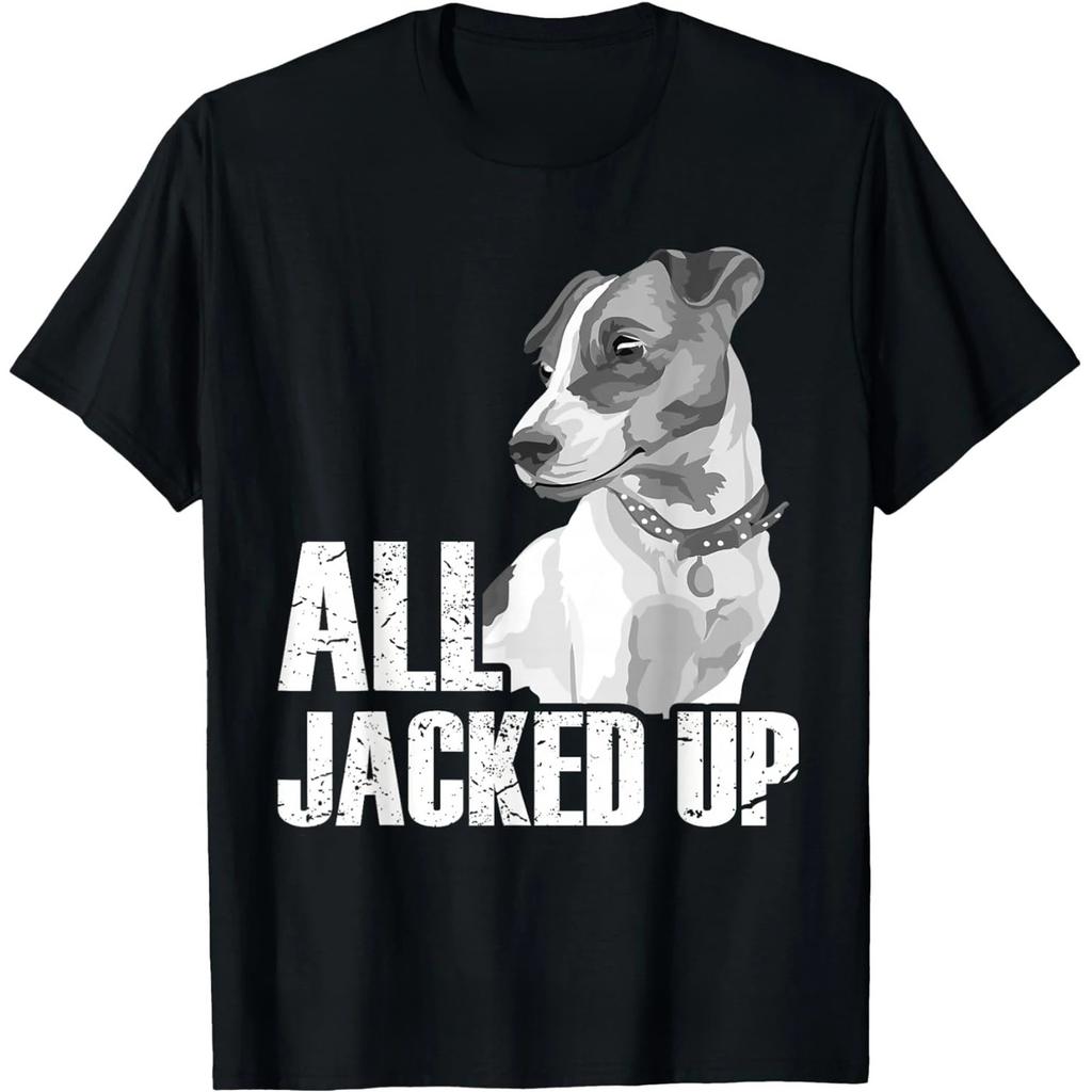 Fun Jack Russell Terrier Dog Lover Gift Idea Creative and Humorous Street Style Shortsleeved TshirtWomen Clothing Fashion