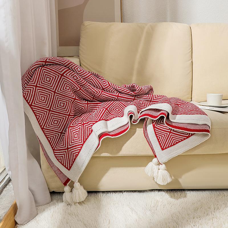 Bohemian Sofa Blanket Blanket Knitted Blanket Covered Quilt Air Conditioning Blanket Bedside Blanket Office Nap Blanket