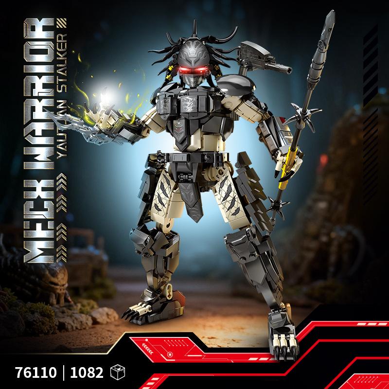 Predator MOC Bausteine Alien Monster Klassiker Film DIY Mini Steine Figur Montage Spielzeug Für Kind Geburtstagsgeschenke