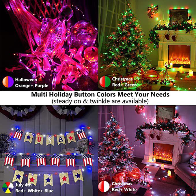 Tuya Smart WiFi Fairy Lights: Colorful LED String Lights for Christmas, Holidays, and Parties.