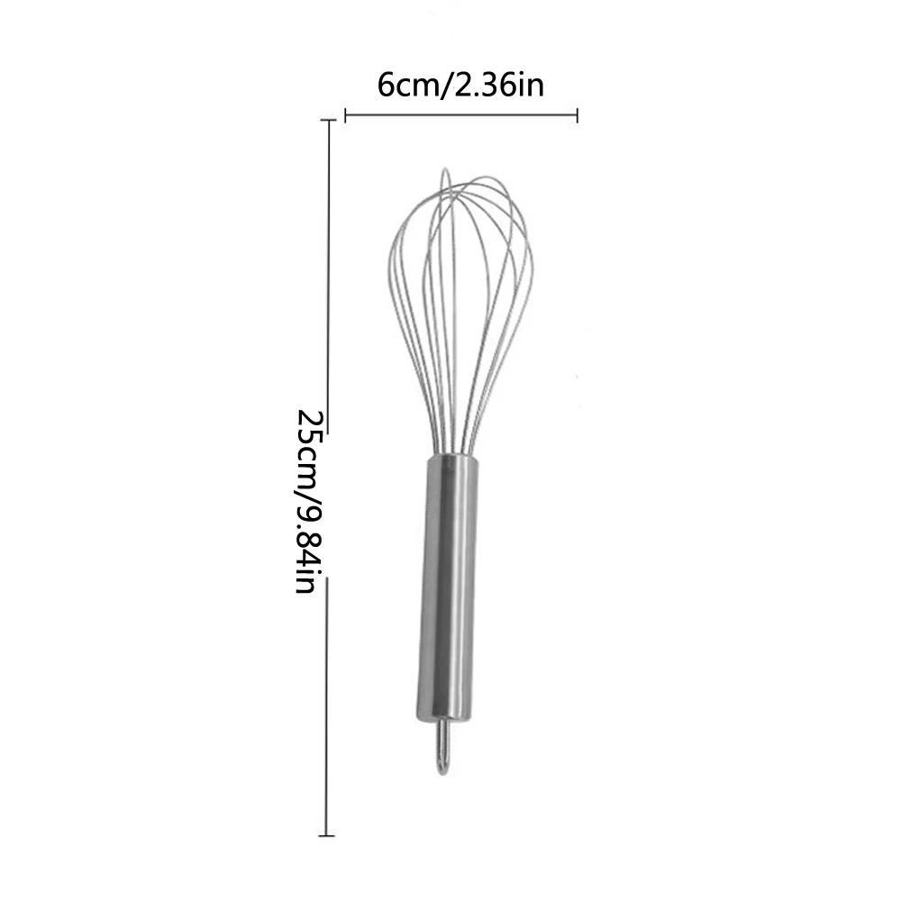 6/8/10/12 Inches Stainless Steel Balloon Wire Whisk Manual Egg Beater Mixer Kitchen Baking Utensil Milk Cream Butter Whisk Mixer