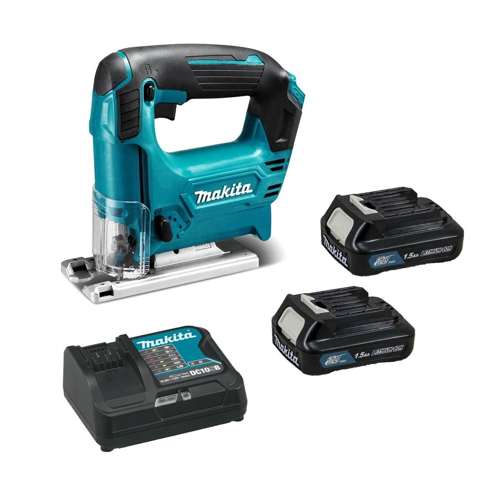 

[12 В] Аккумуляторный лобзик Makida JV101DSYE [набор из 2 упаковок, 1,5 Ач]