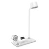 Sayrelances Z10 4-in-1 LED Desk Lamp with Wireless Charger Speaker Clock