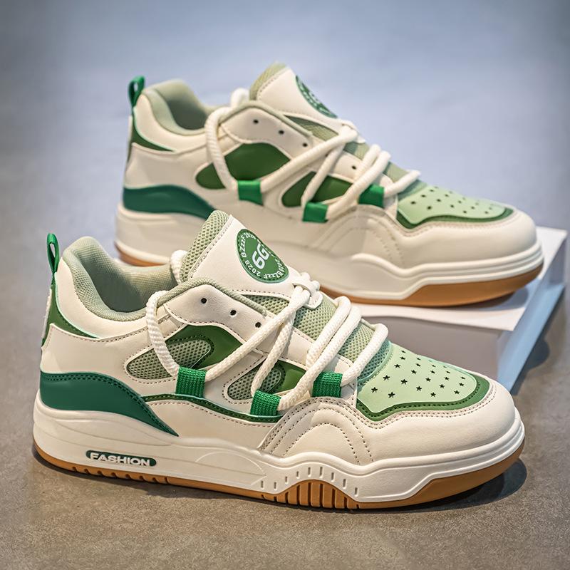 Fashion Spring Autumn Thick soled Height Increasing Low cut Thin Wear resistant Men's Sports Simple Comfortable Casual Shoes