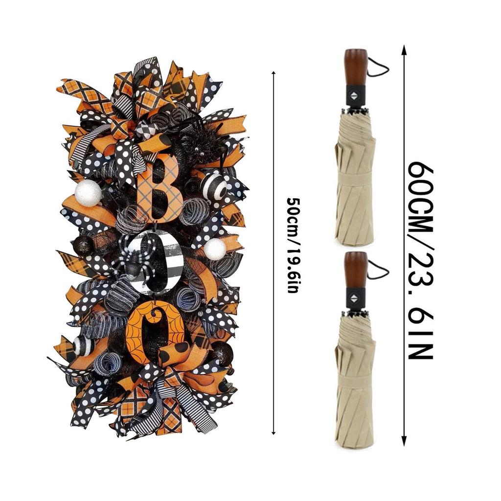 3D Halloween Swag Kranz Herbst Kranz Outdoor Front Tür Innen Wand Dekor Ornament