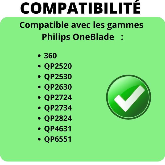 Etui de voyage - PHONILLICO - Compatible Philips Oneblade - Noir - Pratique - Adulte