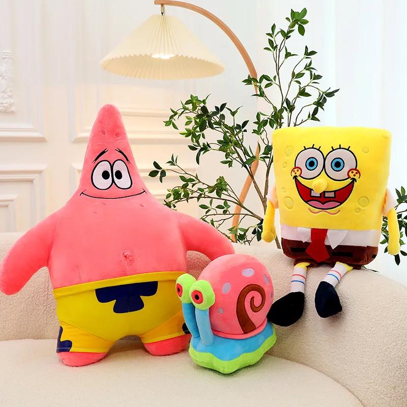 Sale Anime Spongebobs Plush Toy Squarepants Patrick Star Squidward Eugene H. Krabs Gary Kawaii Plush Toys Birthday Gift
