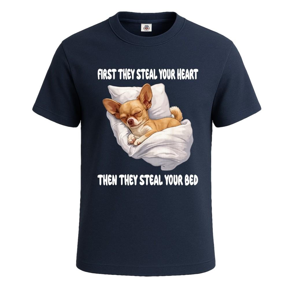 First they steal your heart graphic mens t shirt funny novelty party gift top