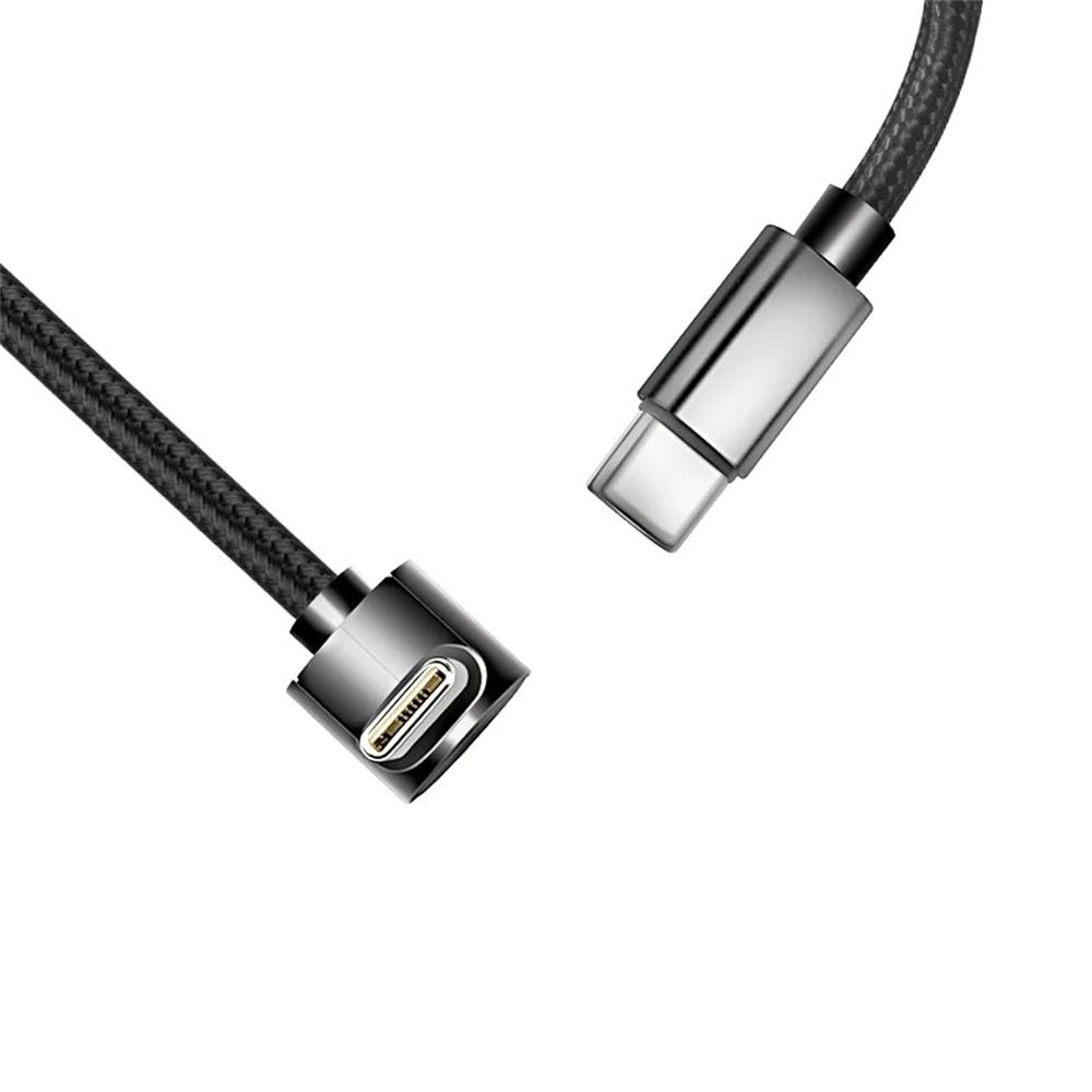 60W USB C To USB C Cable 90 Degree Elbow Fast Charge Phone Charger Data Cord For  iPhone Samsung Xiaomi Huawei Type C Quick Wire