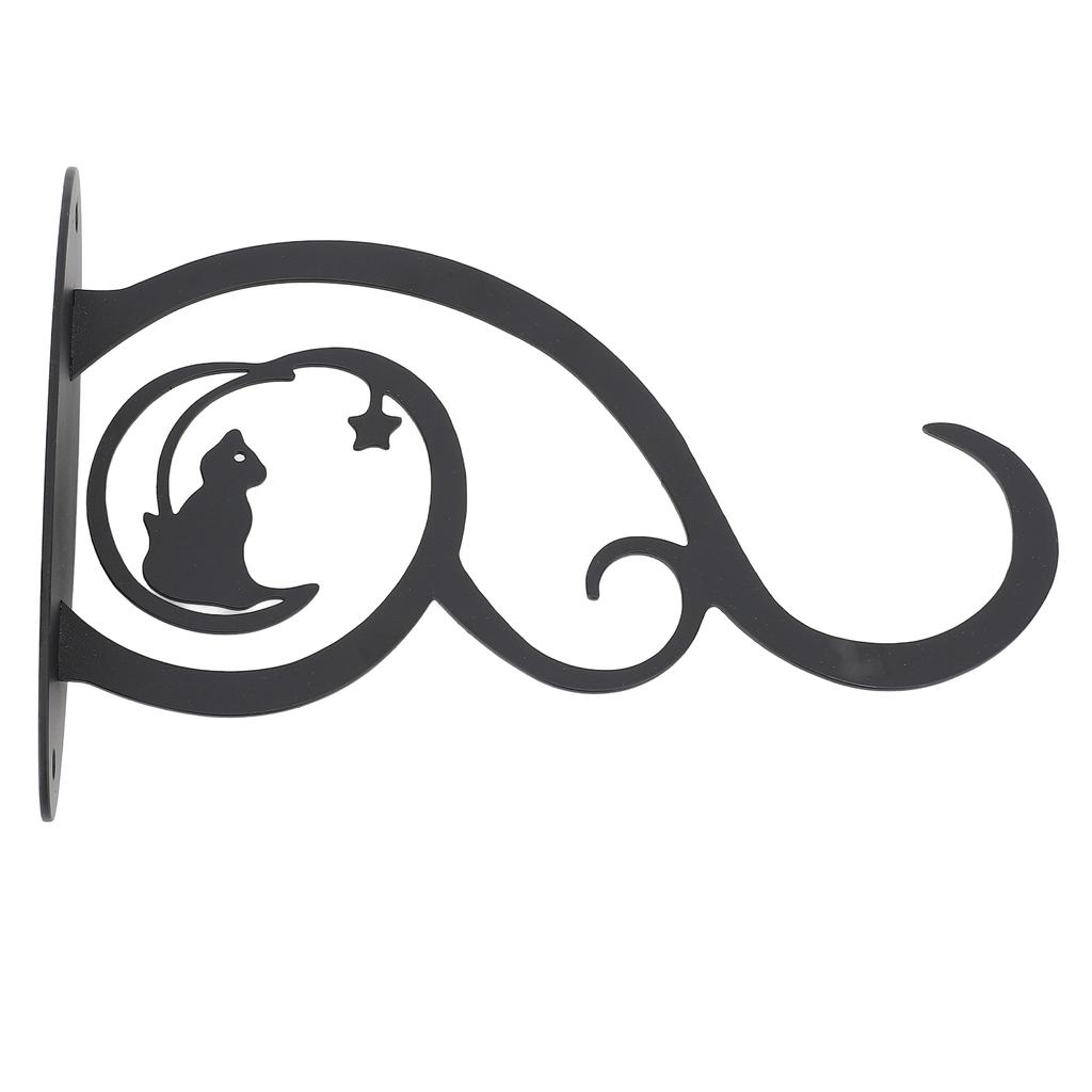 Siding Plant Hook Black Iron Wall Hooks Decorative Plant Hanger for Hanging Plant Bird Feeder Wind