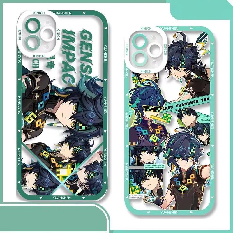 Genshin Impact Kinich Phone Case For Samsung Galaxy S25 S24 S23 Ultra S22 S21 S20 Plus S23 S24 FE A56 A36 A26 Note 20 Cover