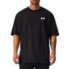 Summer Running Oversized Loose T-Shirts Gym Fitness Muscle Cotton Short Sleeve Shirts Mens Casual Hip Hop Bodybuilding Clothing